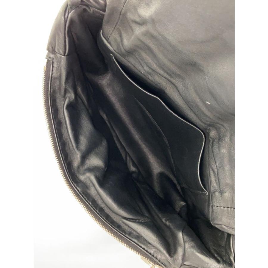 Rick Owens◇ショルダーバッグ/レザー/BLK/無地/? NULL ? : セカンド