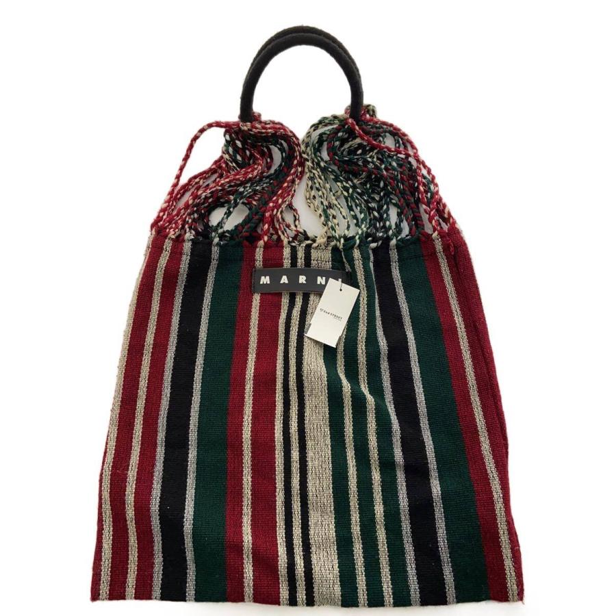MARNI ストライプハンモックトートバッグ MARNI◇トートバッグ/ハンモック/マルチカラー/ストライプ
