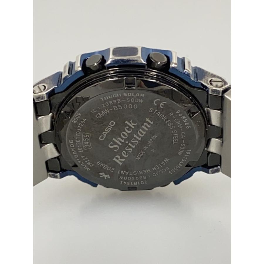 CASIO◇ソーラー腕時計・G-SHOCK/デジタル/シルバー : セカンド