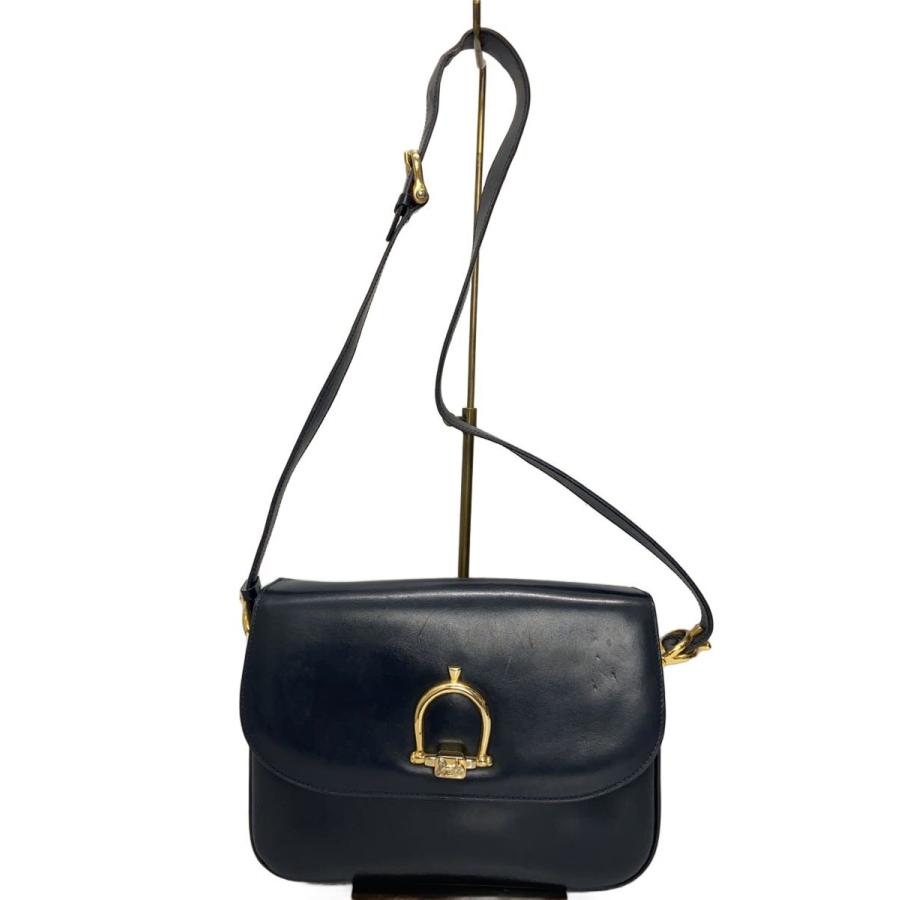 オールドセリーヌ CELINE ショルダーバック CELINE◇ショルダーバッグ/レザー/BLK/オールドセリーヌ// : セカンド