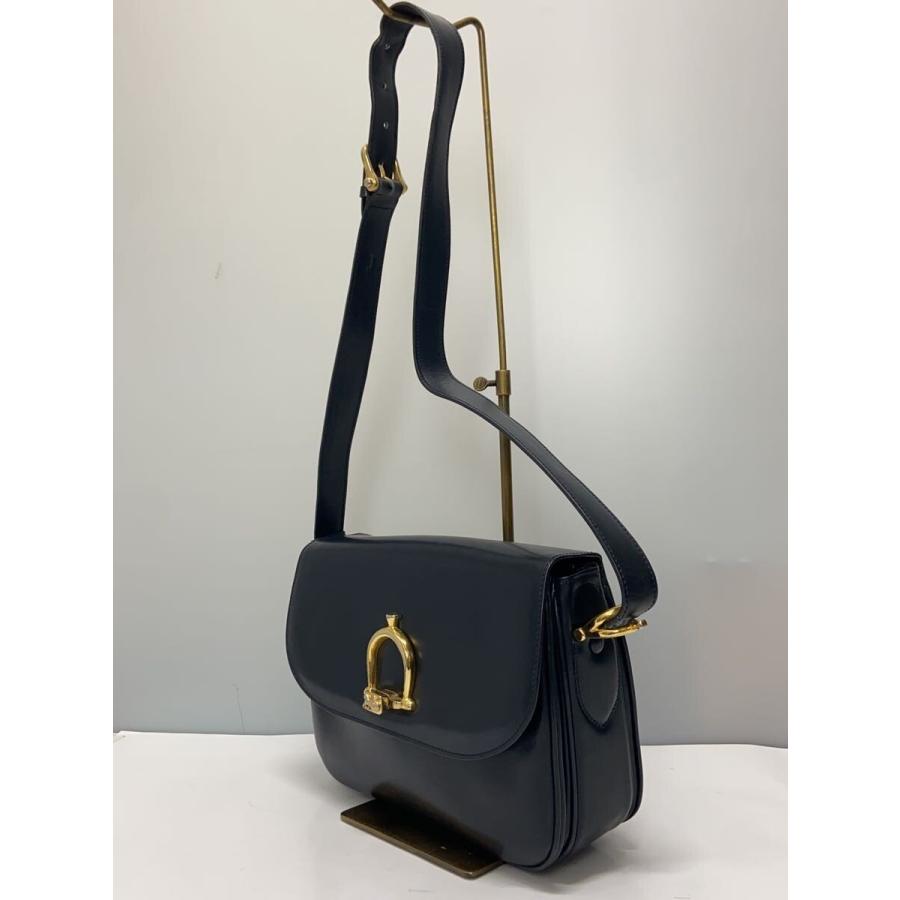 オールドセリーヌ CELINE ショルダーバック CELINE◇ショルダーバッグ/レザー/BLK/オールドセリーヌ// : セカンド