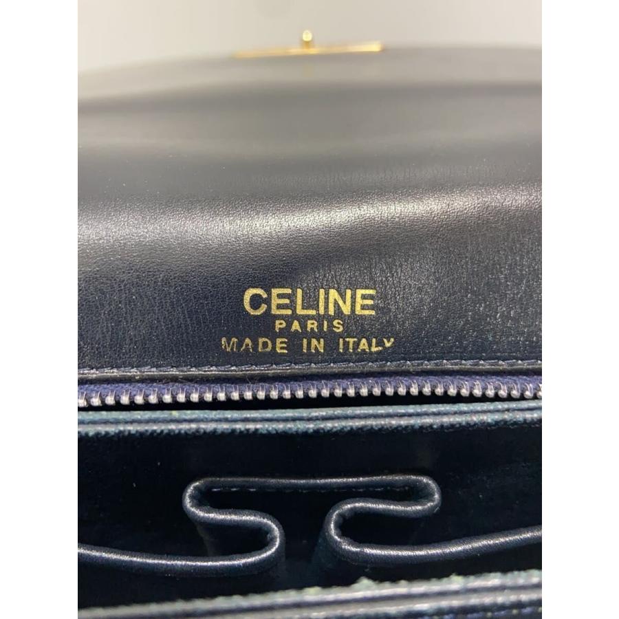 CELINE◇ショルダーバッグ/レザー/BLK/オールドセリーヌ// : セカンド
