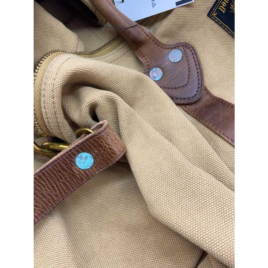 RRL◇レザートリムキャンバスダッフル/ボストンバッグ/キャンバス/CML