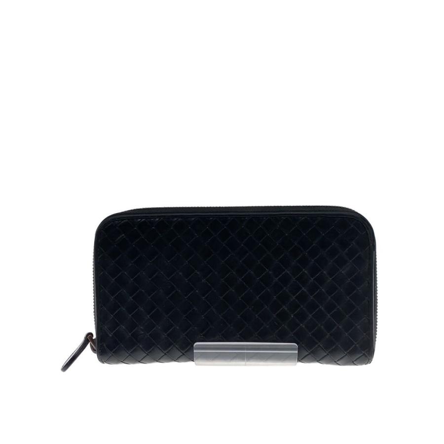 BOTTEGA VENETA◇長財布/レザー/BLK/メンズ// : セカンドストリート