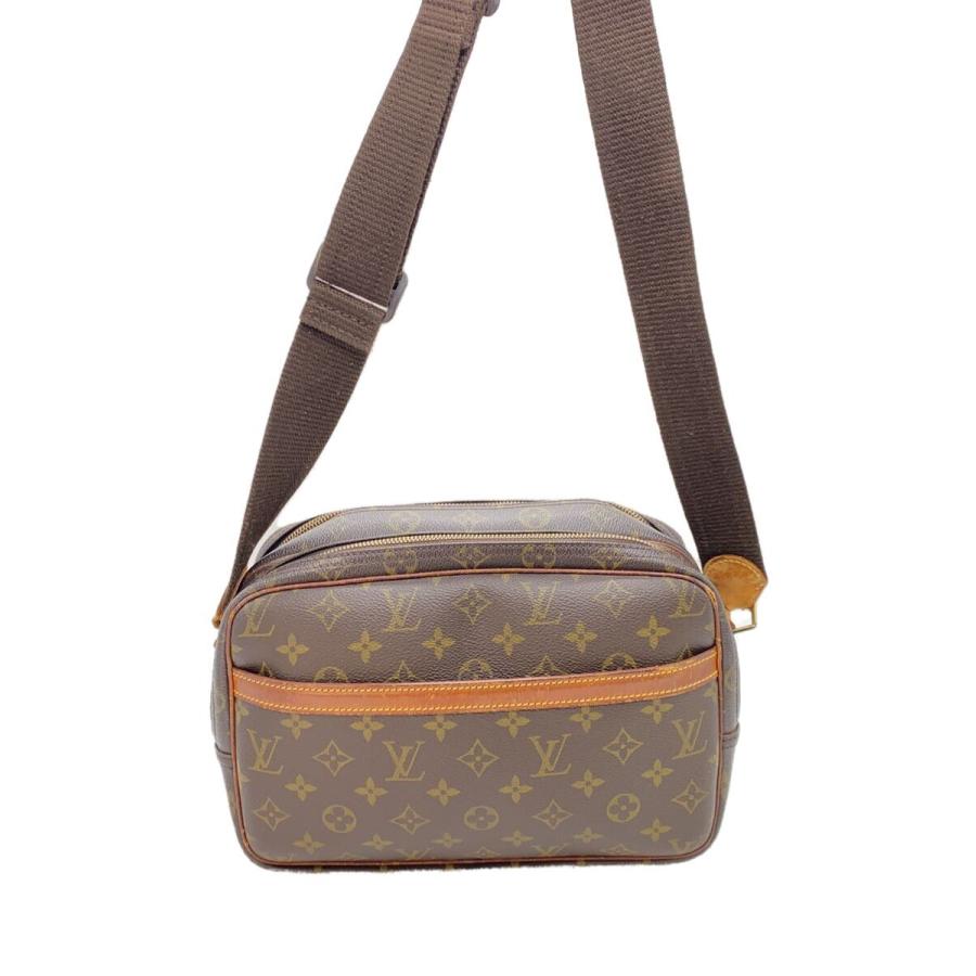 LOUIS VUITTON◇リポーターPM_モノグラム・キャンバス_BRW/PVC/BRW