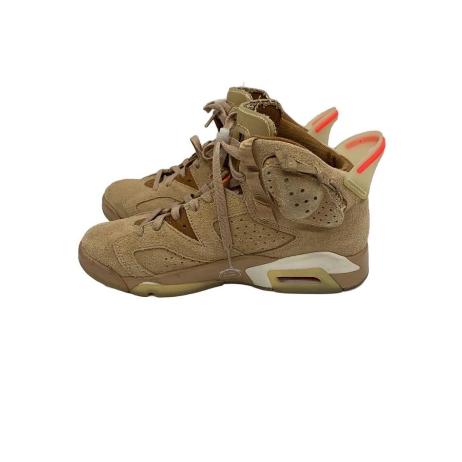 NIKE◇AIR JORDAN 6 RETRO_エアジョーダン レトロ/26cm/BEG/スウェード