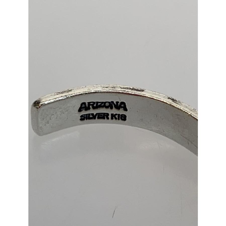 美品 ARIZONA FREEDOM K18台付 太陽神 バングル 320P▲ ARIZONA FREEDOM◇太陽神/唐草/K18/バングル/SILVER/SLV/メンズ