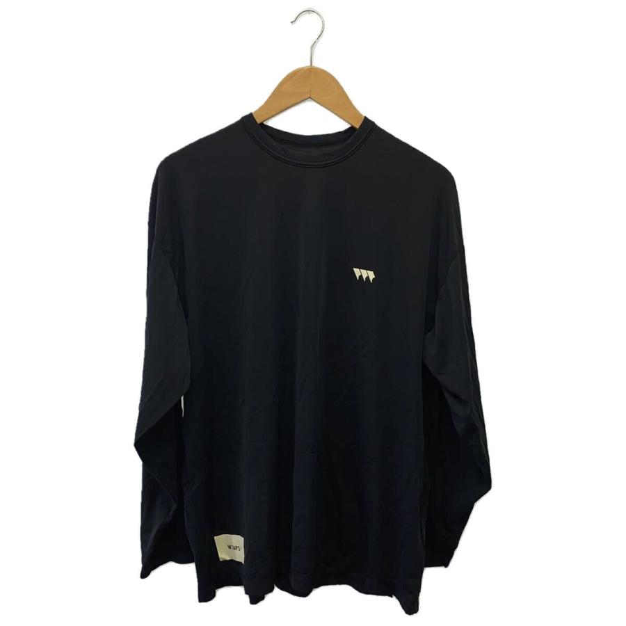 WTAPS◇25SS/DCPN / LS NLPL. CORDURA/長袖Tシャツ/BLK/無地/25atdt