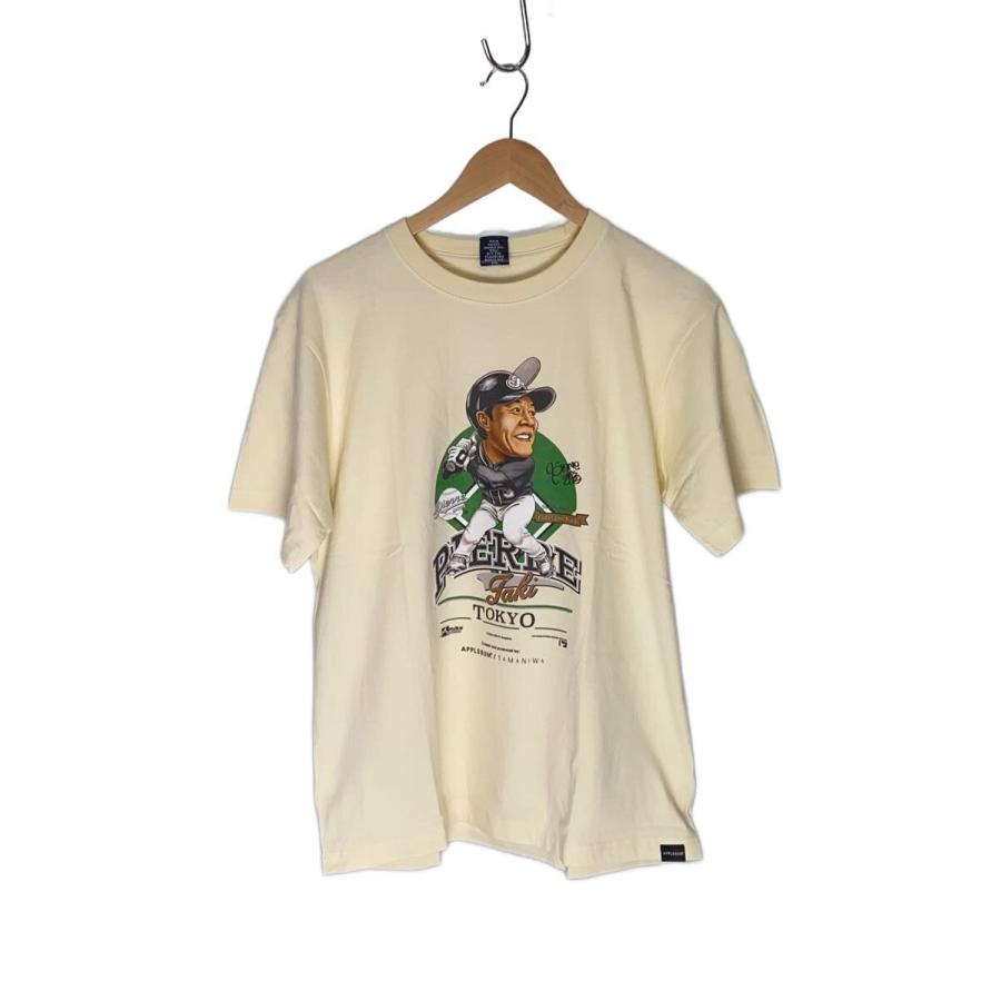 APPLEBUM ピエールGAKUEN APPLEBUM◇ピエール学園/Tシャツ/L/コットン/CRM/無地 : セカンド