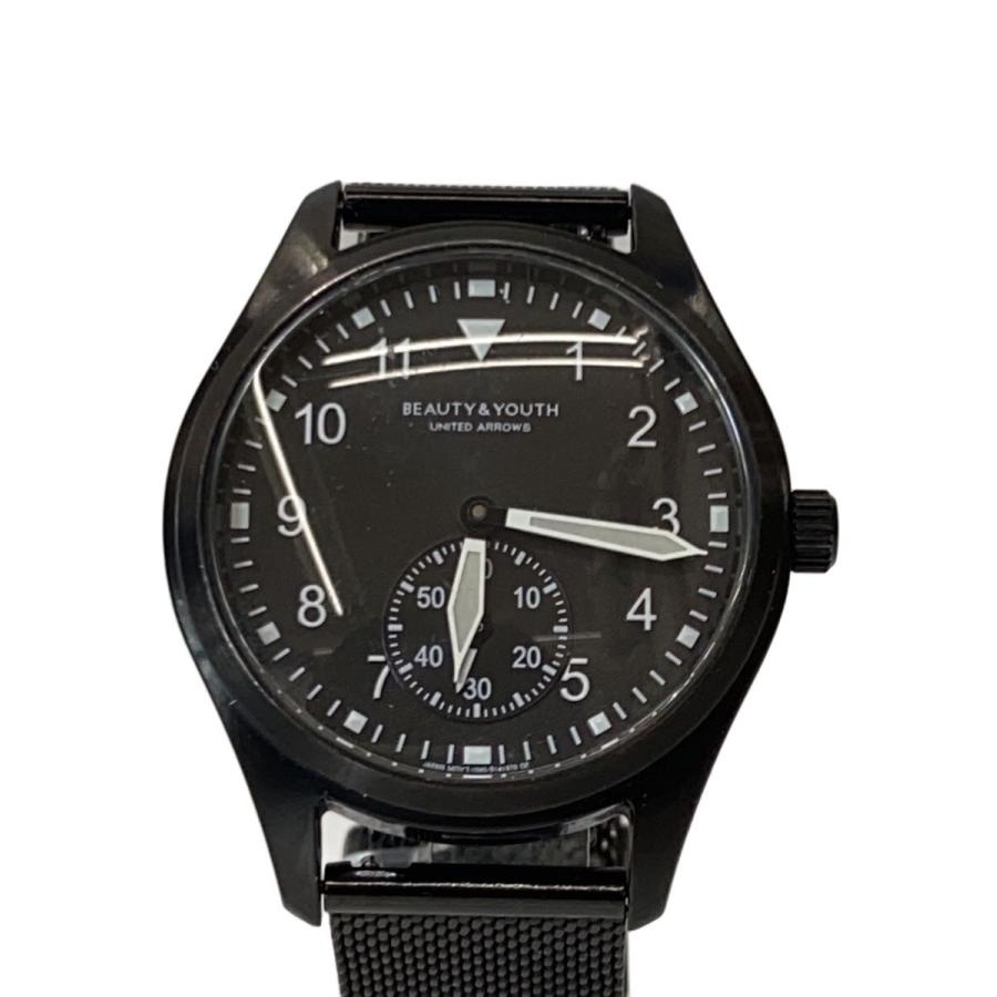 BEAUTY&YOUTH UNITED ARROWS◇5N1050125/ミリタリー時計/アナログ/BLK 