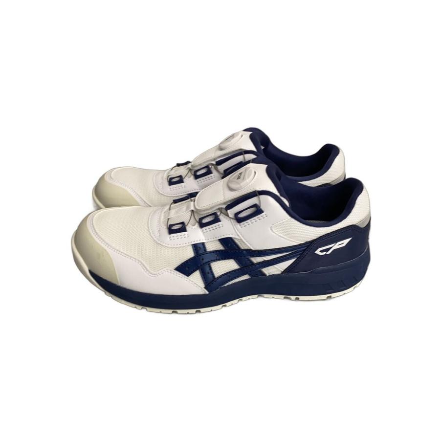 asics BOA 安全靴 ホワイト/ネイビー ASICS◇WINJOB/BOA/安全靴/ローカットスニーカー/27.5cm/WHT/1271A029