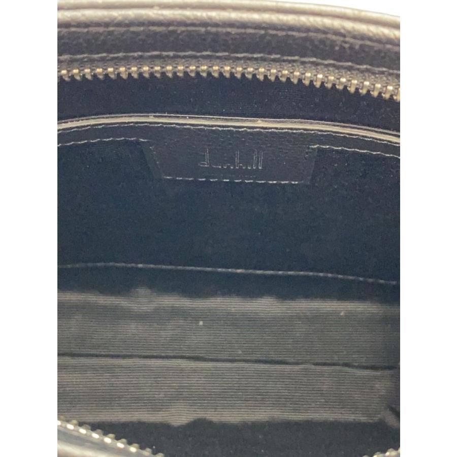 dunhill◆ベルグレイヴ/オプティカル/セカンドバッグ/レザー/BLK_5