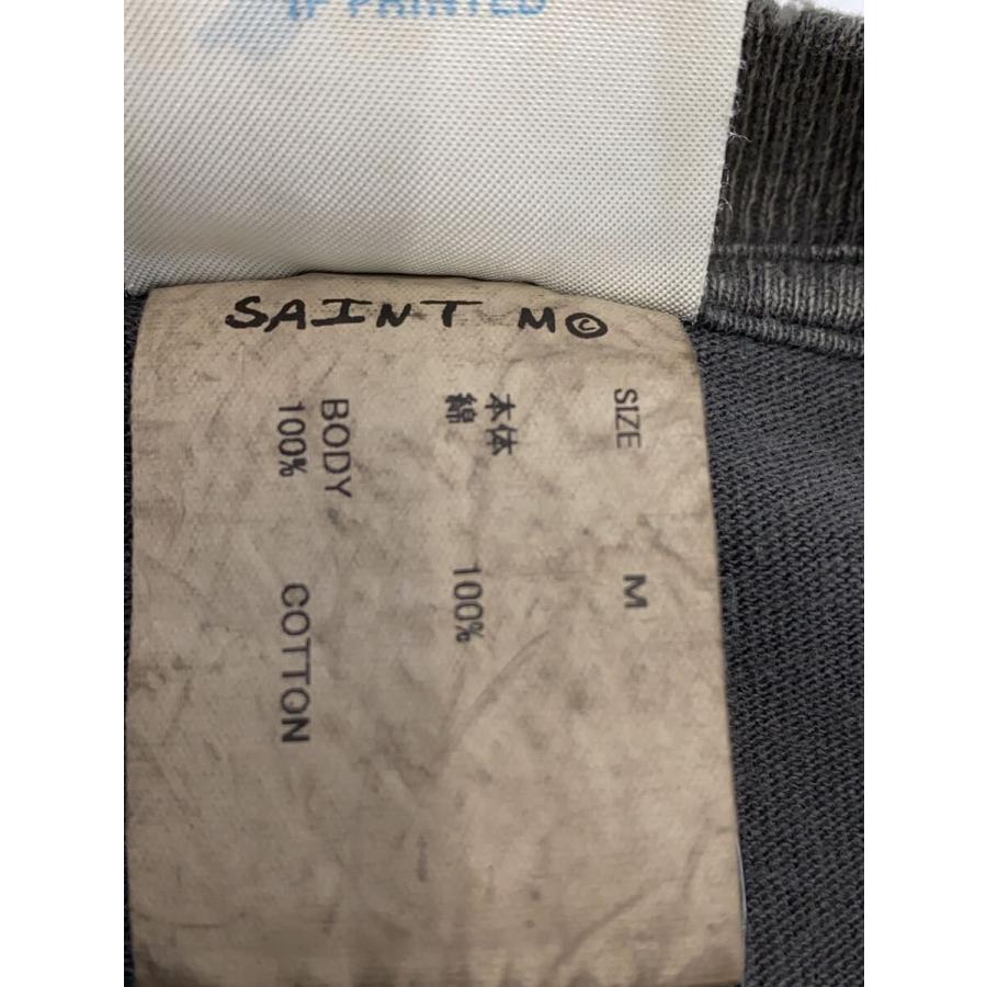SAINT MICHAEL◇Tシャツ/M/コットン/GRY/SM-YS1-0000-003 : セカンド