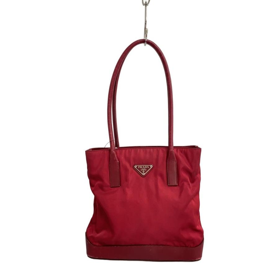 PRADA◇トートバッグ/ナイロン/RED// : セカンドストリートYahoo!店