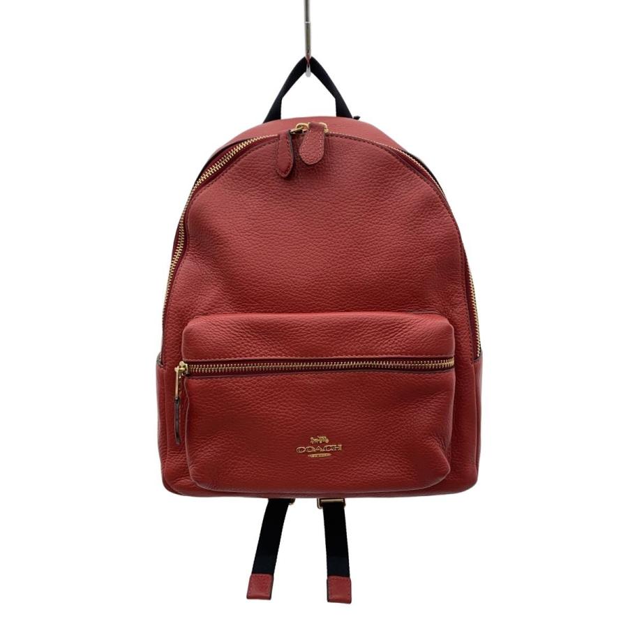 COACH◇リュック/レザー/RED/F30550 : セカンドストリートYahoo!店 
