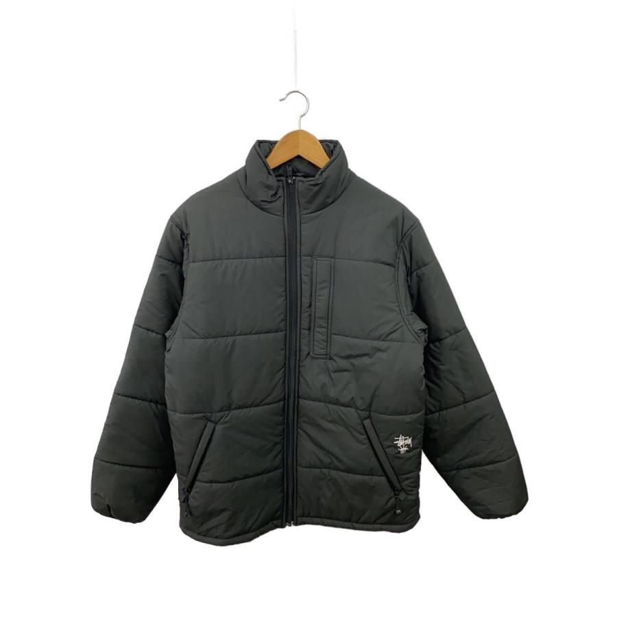 Stussy ダウンジャケット STUSSY◇ダウンジャケット/L/ポリエステル/BLK/無地 : セカンド