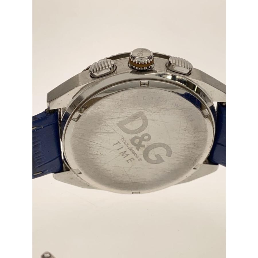 DOLCE&GABBANA◇腕時計/アナログ/レザー/WHT/BLU : セカンドストリート