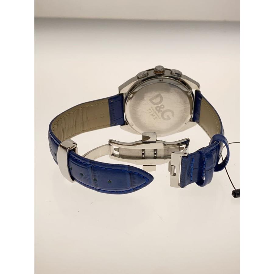 DOLCE&GABBANA◇腕時計/アナログ/レザー/WHT/BLU : セカンドストリート