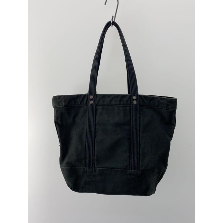 POLO RALPH LAUREN◇トートバッグ/コットン/BLK/無地 : セカンド