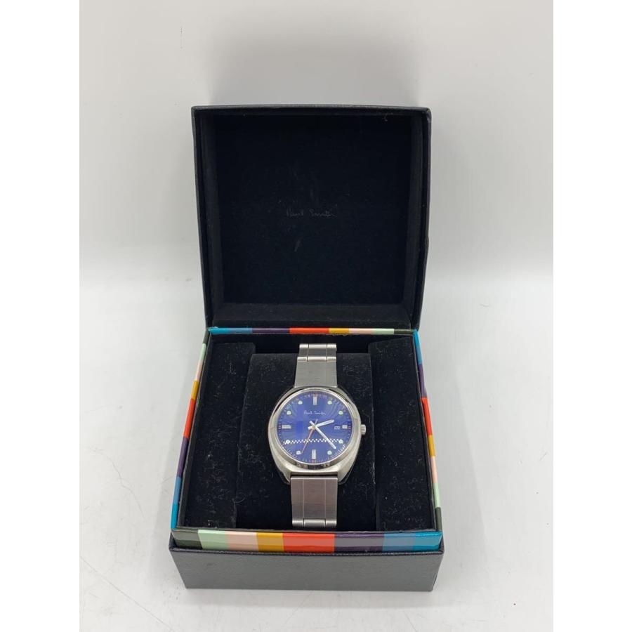 Paul Smith ソーラー式腕時計 Paul Smith◇ソーラー腕時計/アナログ/ステンレス/BLU/SLV/E111