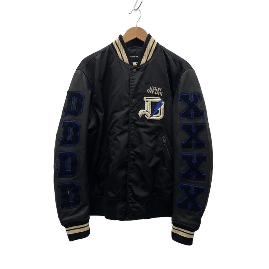 DIESEL◇スタジャン/XL/ナイロン/BLK/L-KHARKOV GIACCA// : セカンド