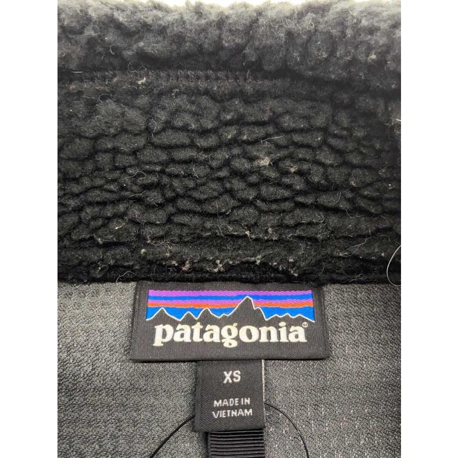 patagonia◇フリースベスト/XS/ポリエステル/BLK/23048/パイルつぶれ