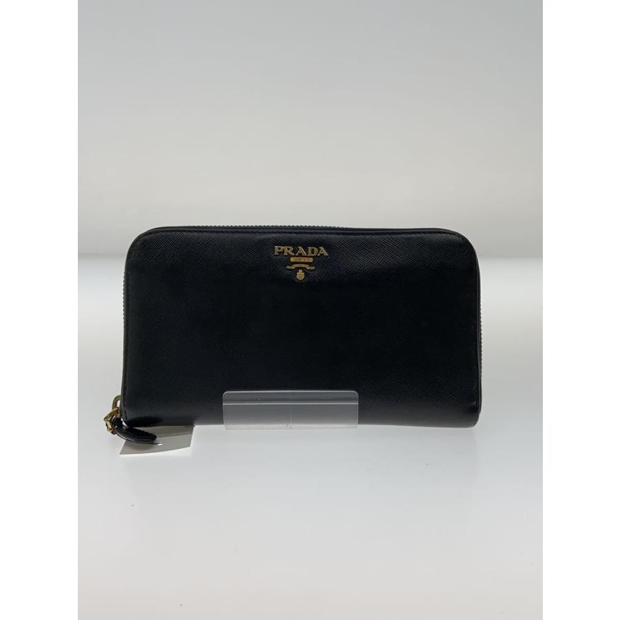 PRADA◇長財布/レザー/BLK/無地/レディース : セカンドストリートYahoo