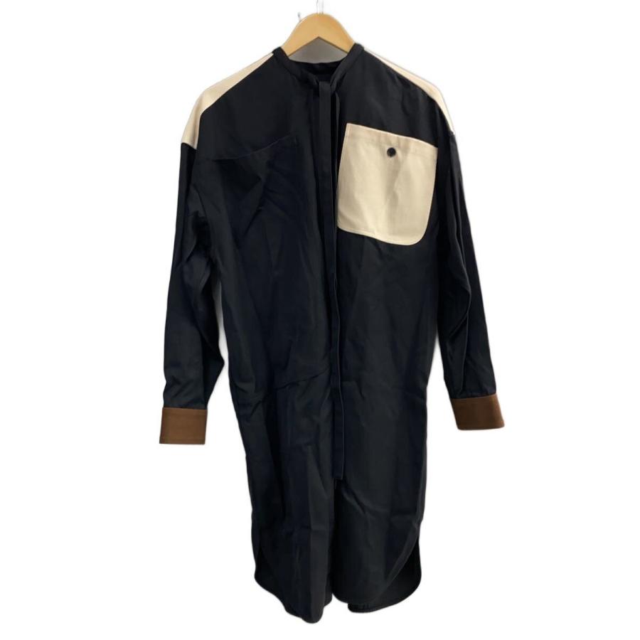 PLAN C◇長袖ワンピース/38/レーヨン/BLK/R0123TNA004 38 01