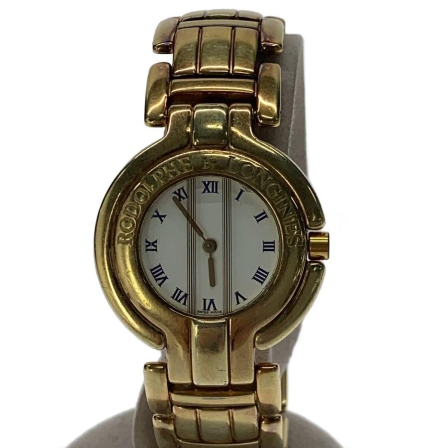 Rodolphe by Longines クォーツ 腕時計 RODOLPHE BY LONGINES/クォーツ腕時計/アナログ/18Kメッキ/WHT/GLD