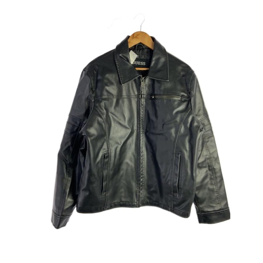 GUESS 黒 レザージャケット 【公式通販】