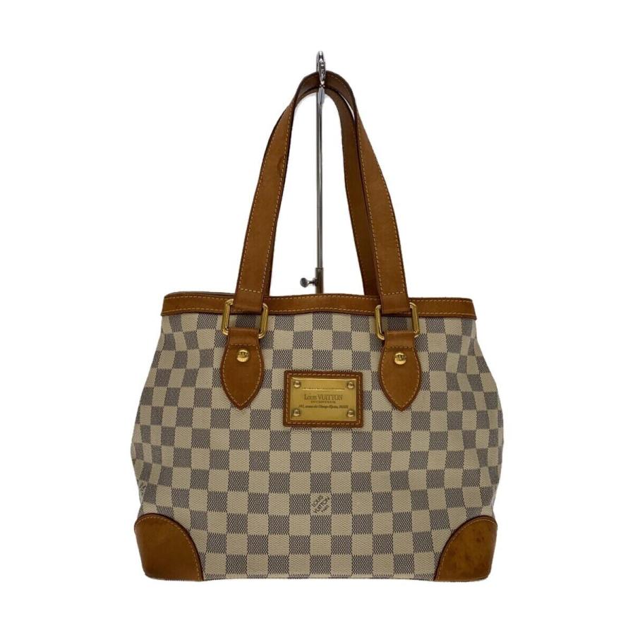 LOUIS VUITTON◇ハムステッドPM_ダミエ・アズール_WHT/PVC/WHT