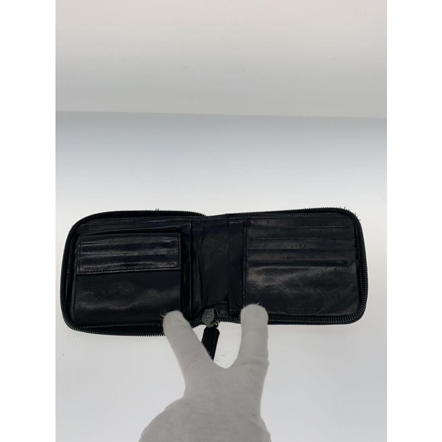 PRADA◇2つ折り財布/ナイロン/BLK/無地/レディース : セカンド