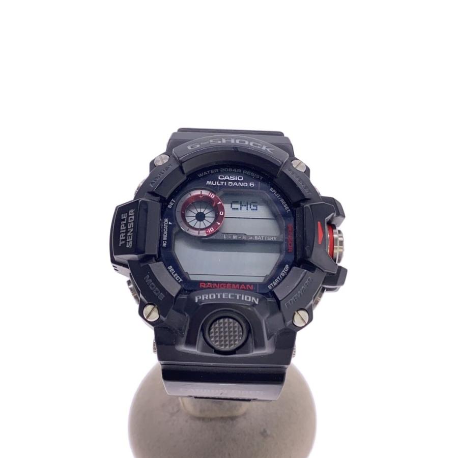 G-SHOCKソーラー時計 CASIO◇ソーラー腕時計・G-SHOCK/デジタル/ラバー/BLK/BLK : セカンド