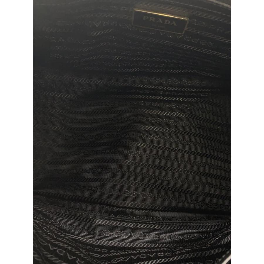 PRADA◇ハンドバッグ/ジャガードロゴ/--/BLK/1BA172// : セカンド