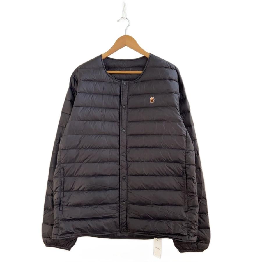 A BATHING APE◇ダウンジャケット/--/ナイロン/BLK/無地/001GDG201006X 