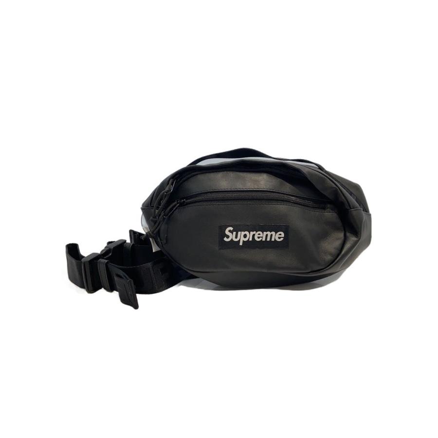 Supreme◇ウエストバッグ/牛革/BLK/leather waist bag : セカンド