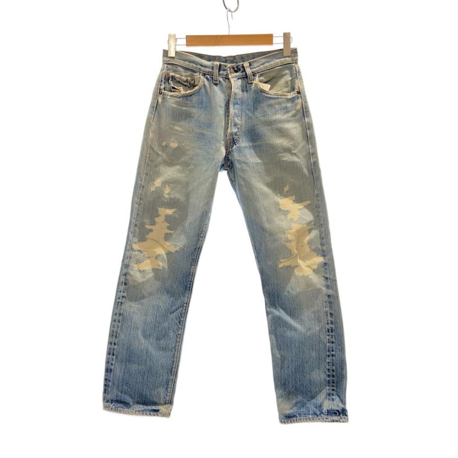 Levi's◇ストレートパンツ/--/コットン/IDG/501/66前期/ボタン裏6