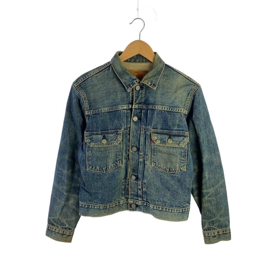 Levi's◇Gジャン/38/コットン/IDG/71507XX/2nd/復刻 : セカンド
