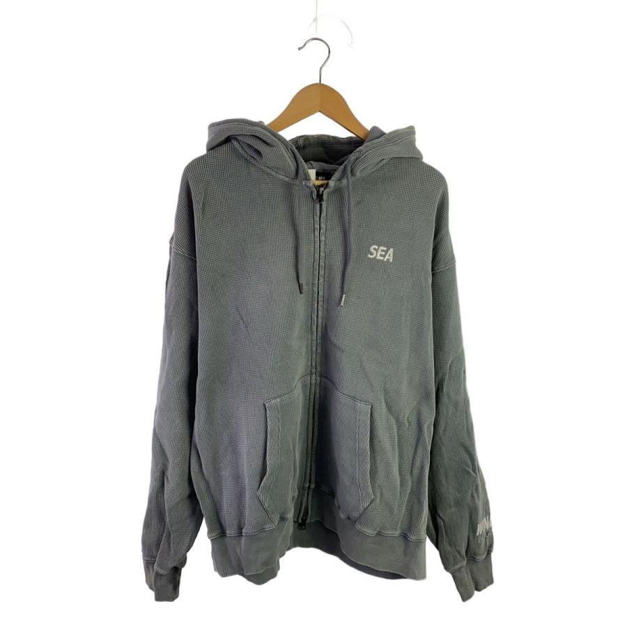 WIND AND SEA◇ジップパーカー/XL/コットン/GRY/WDS-O-CES-26-Q2-CS-02