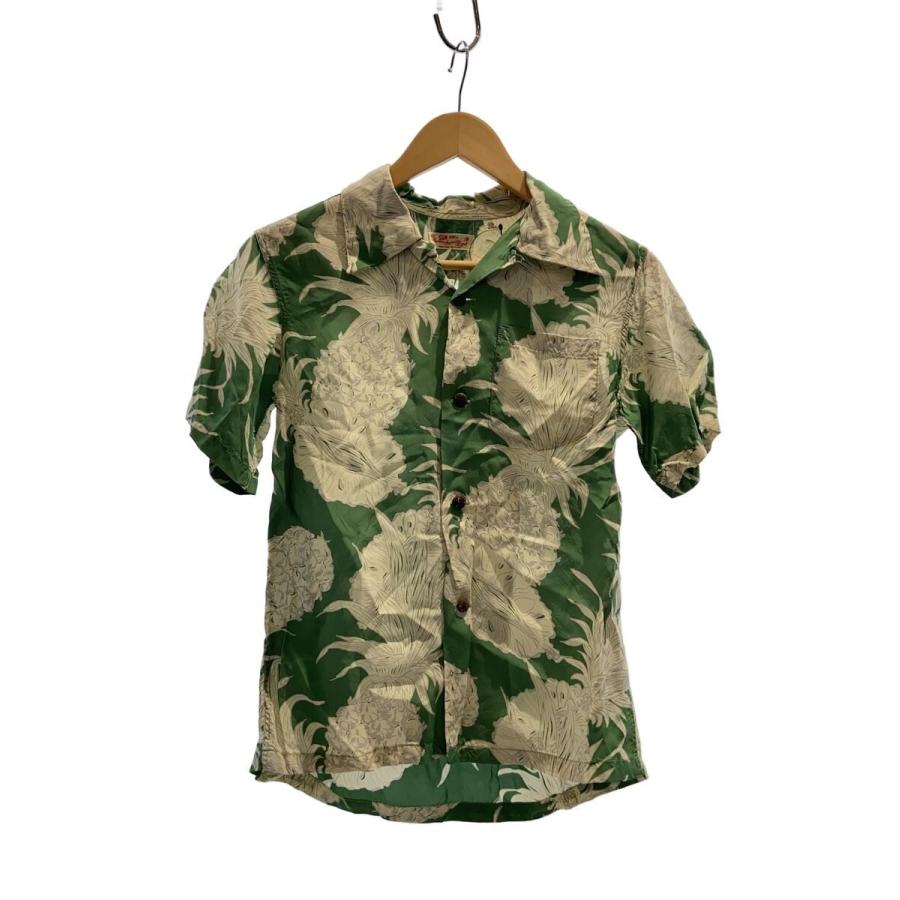 【超人気◎】SUN SURF　アロハシャツ　レーヨン　総柄　美品　完売モデル◎ SUN SURF◇アロハシャツ/XS/レーヨン/GRN/総柄/ss37452// : セカンド
