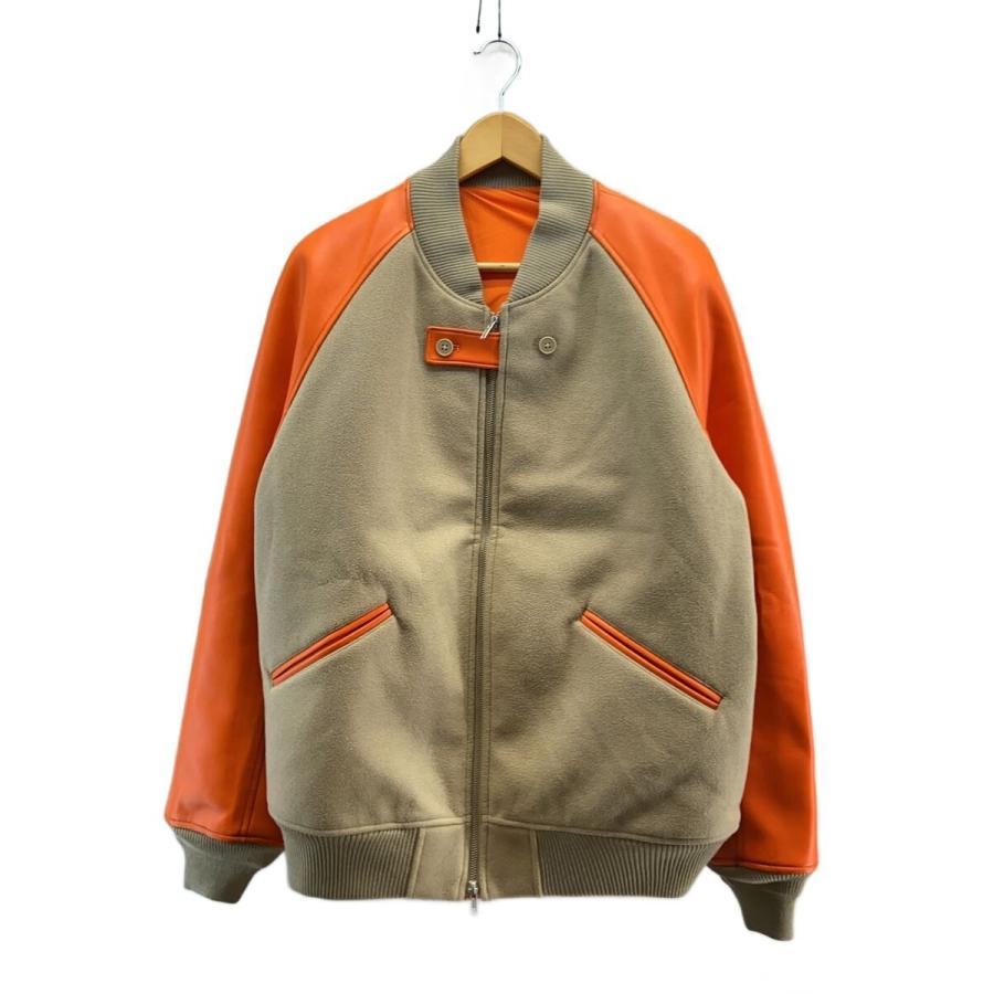 Y-3◇M CL VARS JKT/スタジャン/L/ポリエステル/BEG/HT4483 : セカンド