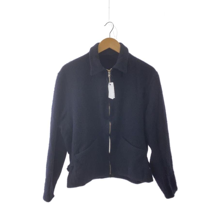 COMOLI◇毛玉有/22AW/縮絨ウール/ジップショート/ジャケット/1/NVY/W03