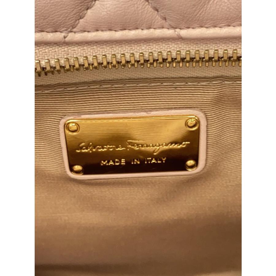 Salvatore Ferragamo◇キルティング/チェーン/ショルダーバッグ/レザー