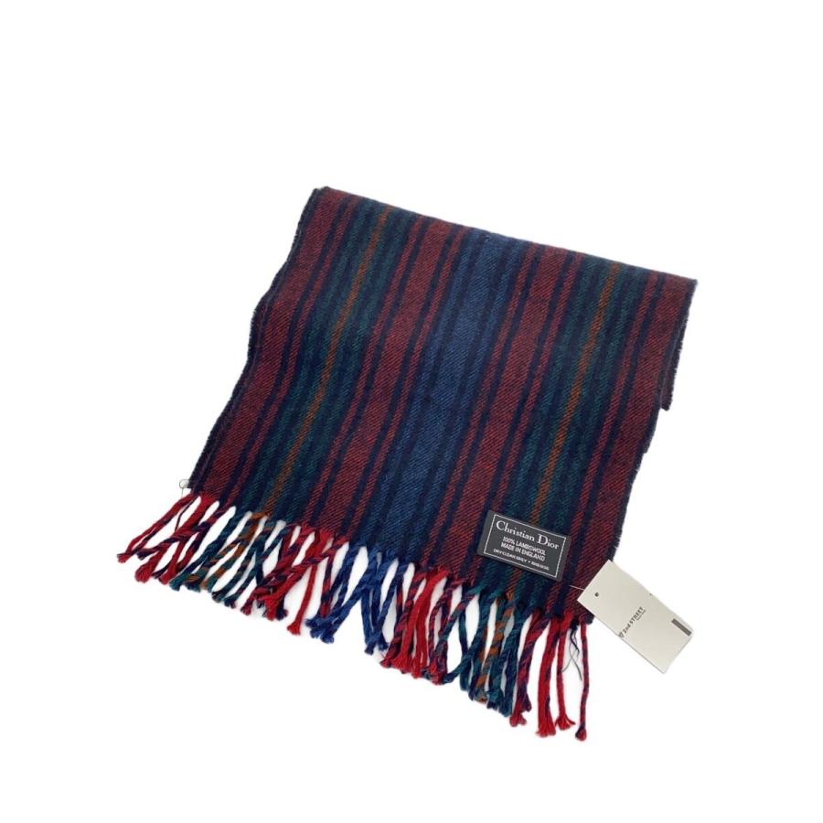 Christian Dior◇マフラー/ウール/NVY/メンズ : セカンドストリート