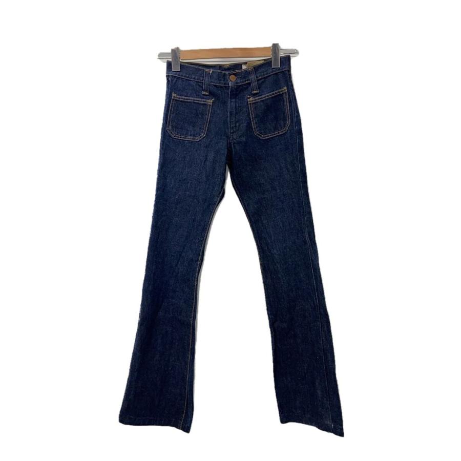 WRANGLER◇70s/セーラーパンツ/ブーツカットパンツ/27/デニム/IDG/無地 