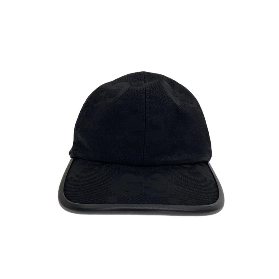 GUCCI◇ベースボールキャップ/L/コットン/BLK/総柄/メンズ/727562