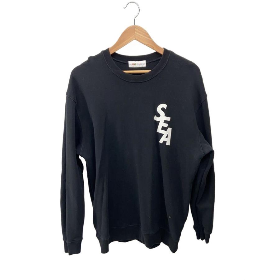 WIND AND SEA◇スウェット/L/コットン/BLK : セカンドストリートYahoo