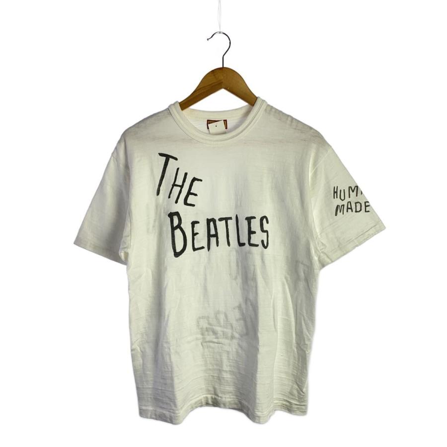 HUMAN MADE◇The Beatles/Tシャツ/L/コットン/WHT : セカンド