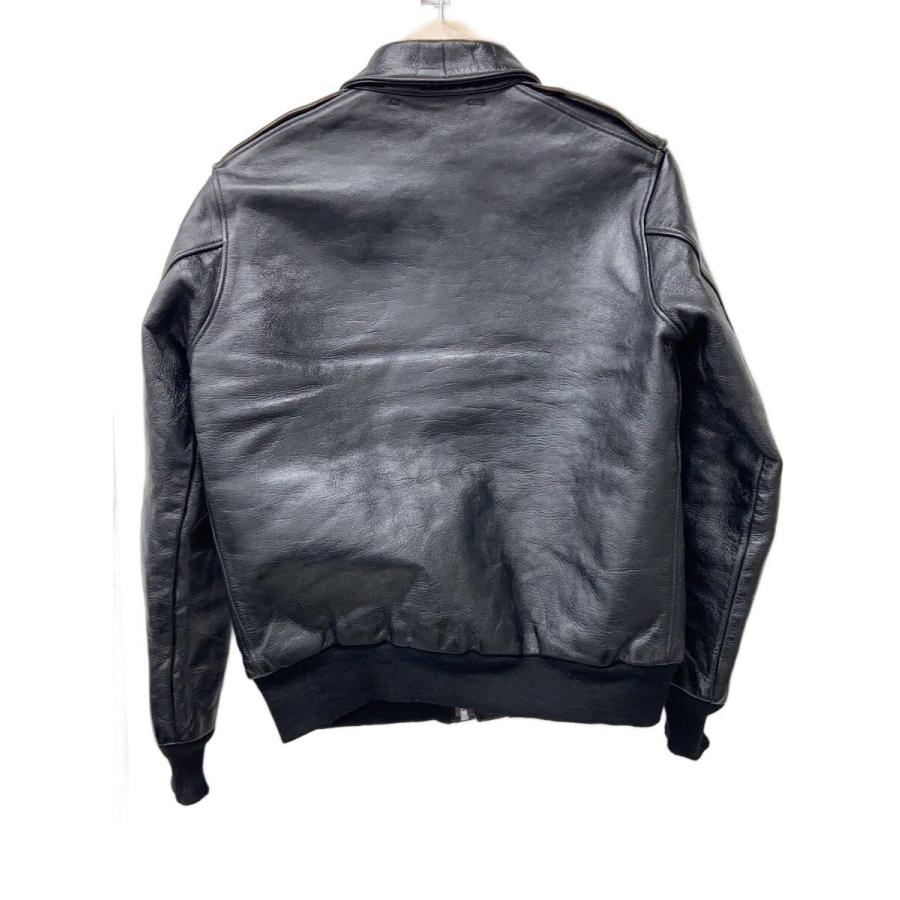 TOYs McCOY◆TYPE A-2 RWA CLOTHING/リレザージャケット・ブルゾン/40/レザー/BLK/TMJ250の画像