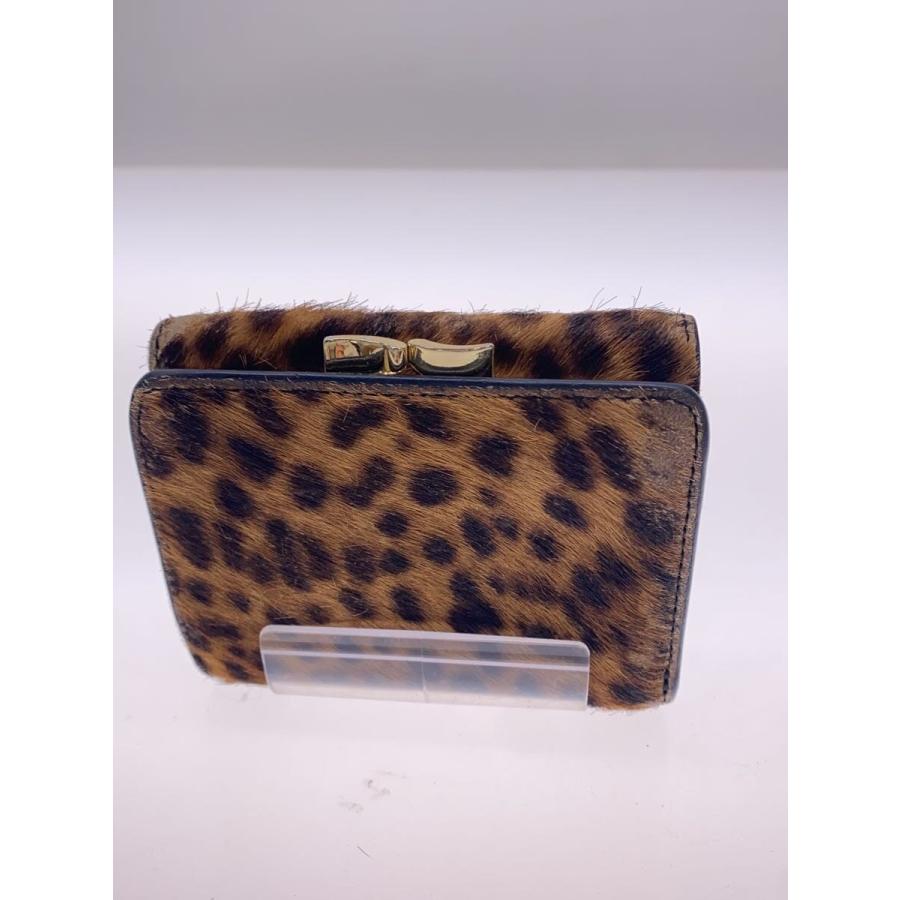 Vivienne Westwood◇オーブ/3つ折り財布/ハラコ/CML/レオパード